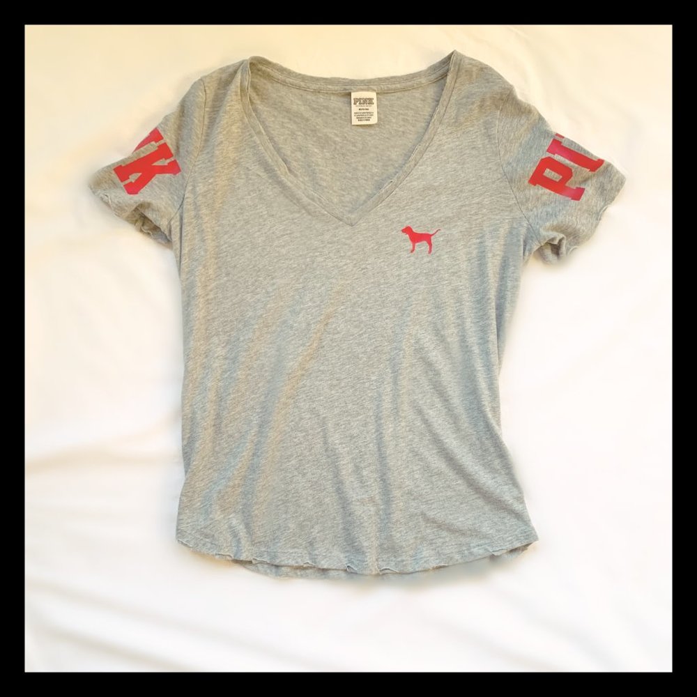 PINK grey t-shirt